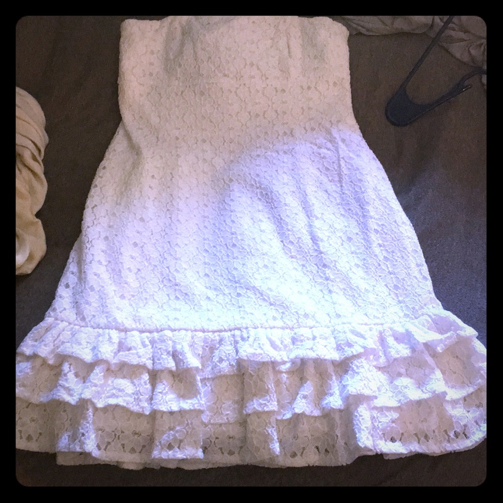 Solid white floral Lilly Pulitzer dress